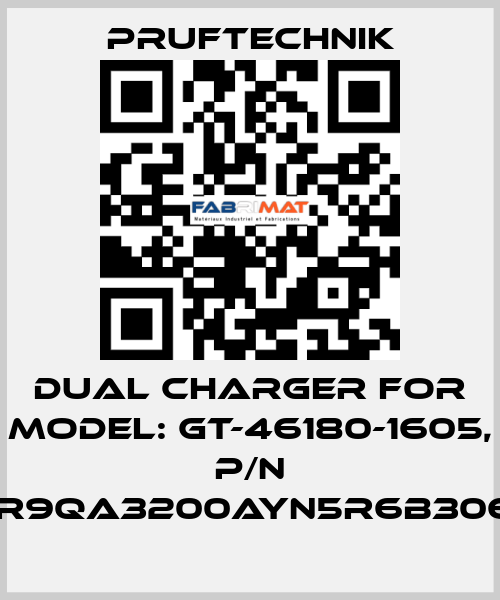 Dual charger for Model: GT-46180-1605, p/n WR9QA3200AYN5R6B3065 Pruftechnik