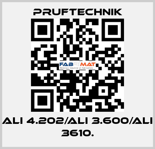 ALI 4.202/ALI 3.600/ALI 3610. Pruftechnik