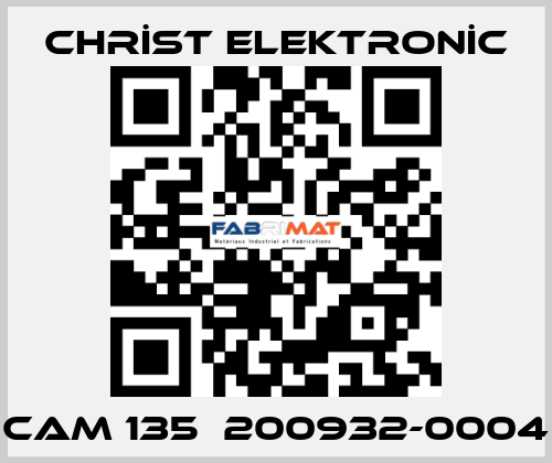 CAM 135  200932-0004 CHRİST ELEKTRONİC