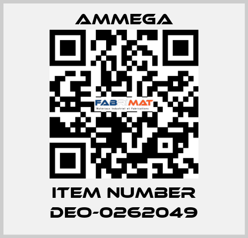 Item number DEO-0262049 AMMEGA