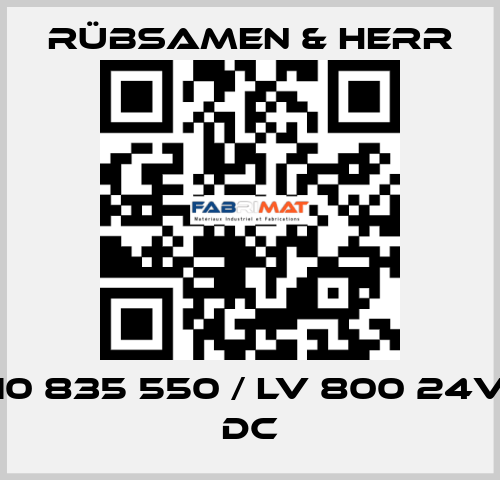 10 835 550 / LV 800 24V DC Rübsamen & Herr