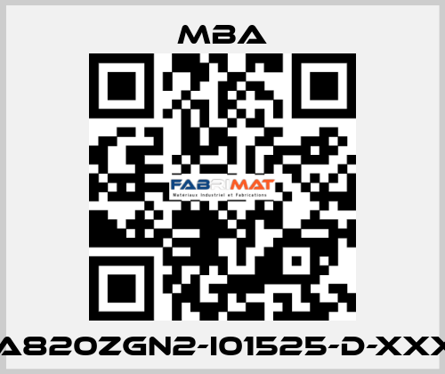 MBA820ZGN2-I01525-D-XXXXX MBA