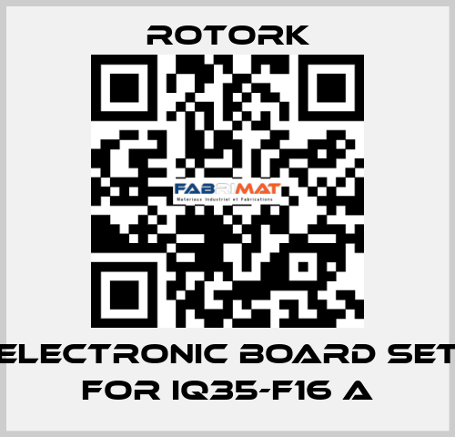 ELECTRONIC BOARD SET for IQ35-F16 A Rotork