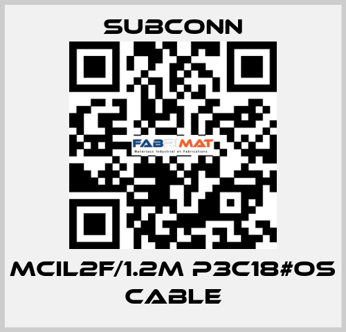 MCIL2F/1.2m P3C18#OS cable SubConn