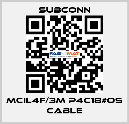 MCIL4F/3m P4C18#OS cable SubConn