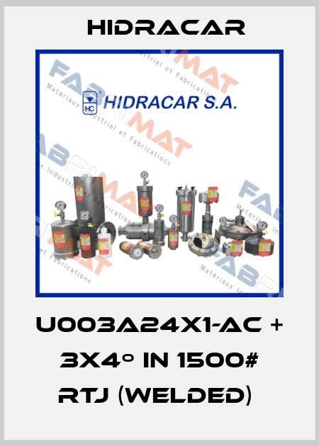 U003A24X1-AC + 3x4º in 1500# RTJ (WELDED)  Hidracar