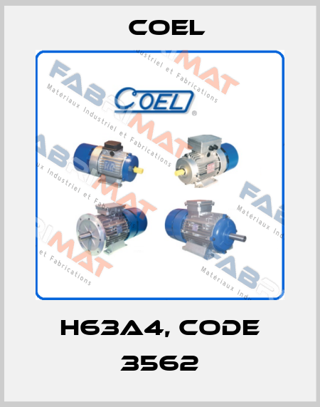 H63A4, Code 3562 Coel