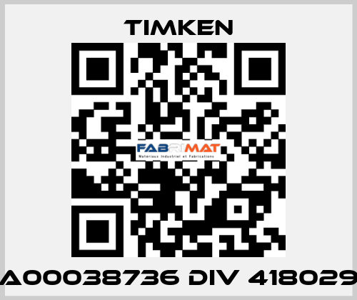 A00038736 DIV 418029 Timken
