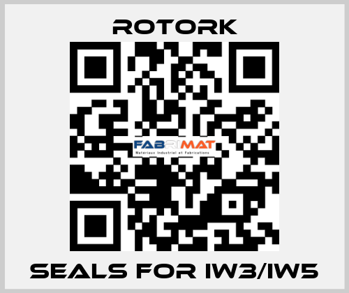 seals for IW3/IW5 Rotork