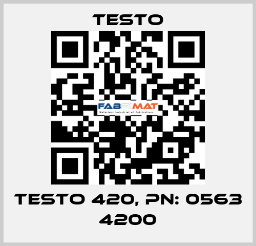 Testo 420, PN: 0563 4200 Testo