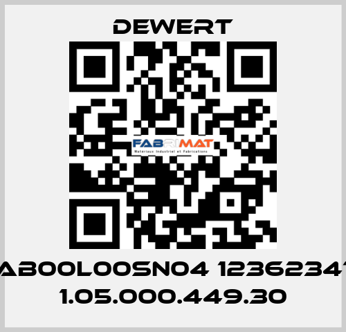 AB00L00SN04 12362341 1.05.000.449.30 DEWERT