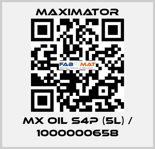 MX OIL S4P (5L) / 1000000658 Maximator