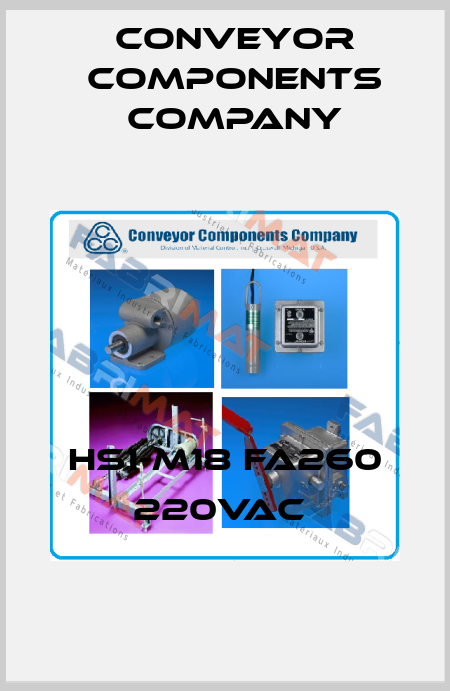 HS1-M18 FA260 220VAC  Conveyor Components Company