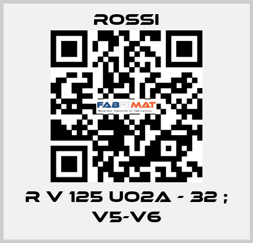 R V 125 UO2A - 32 ; V5-V6 Rossi