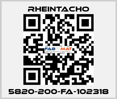5820-200-FA-102318 Rheintacho