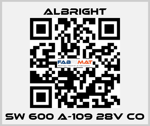 SW 600 A-109 28V CO Albright