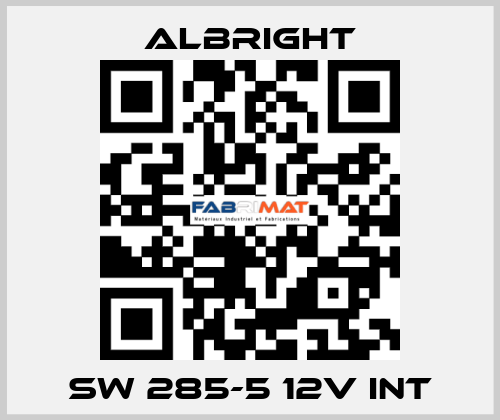SW 285-5 12V INT Albright