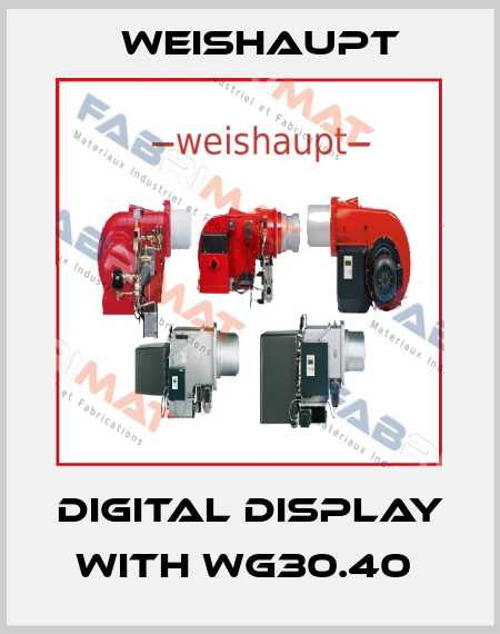 Digital display with WG30.40  Weishaupt