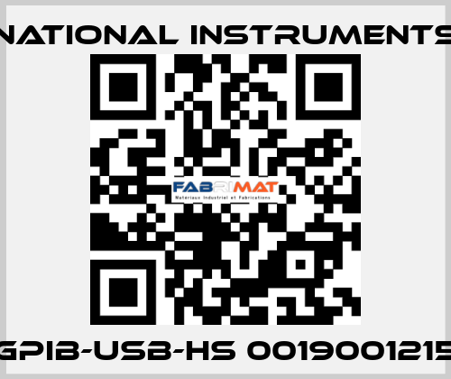 GPIB-USB-HS 0019001215 National Instruments