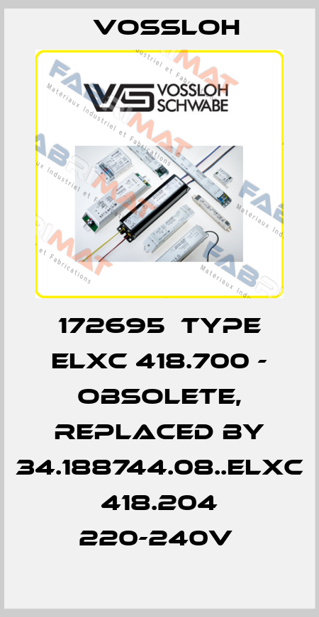 172695  type ELXc 418.700 - obsolete, replaced by 34.188744.08..ELXc 418.204 220-240V  Vossloh