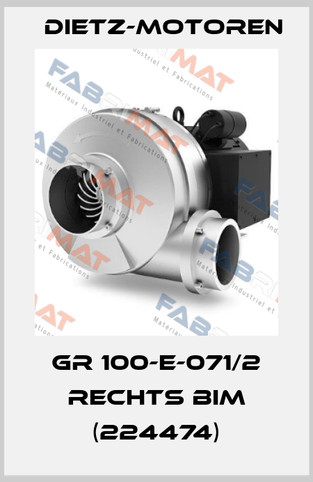 GR 100-E-071/2 RECHTS BIM (224474) Dietz-Motoren