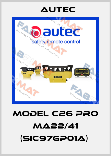 model C26 Pro MA22/41 (SIC97GP01A)  Autec