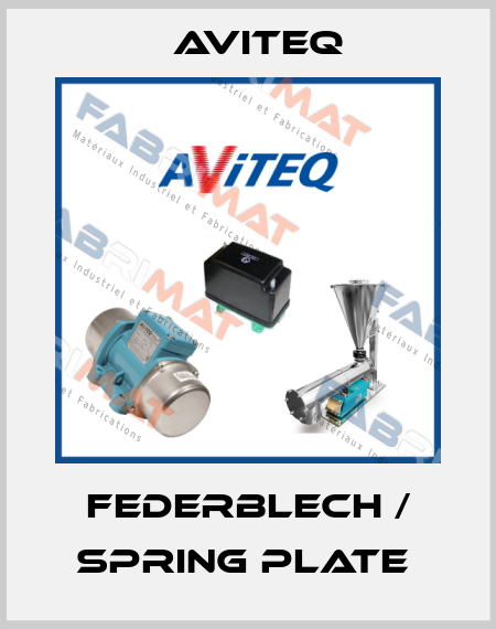 Federblech / spring plate  Aviteq