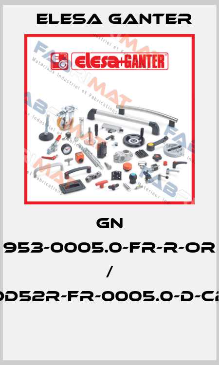 GN 953-0005.0-FR-R-OR / DD52R-FR-0005.0-D-C2  Elesa Ganter