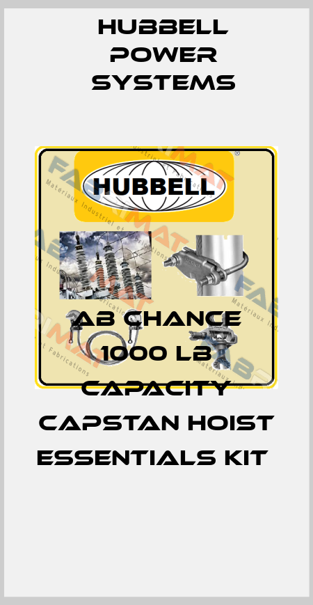 AB Chance 1000 lb Capacity Capstan Hoist Essentials Kit  Hubbell Power Systems
