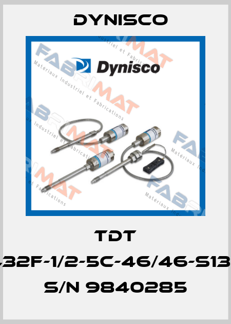 TDT 432F-1/2-5C-46/46-S137 S/N 9840285 Dynisco