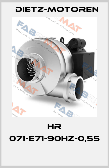 HR 071-E71-90Hz-0,55   Dietz-Motoren
