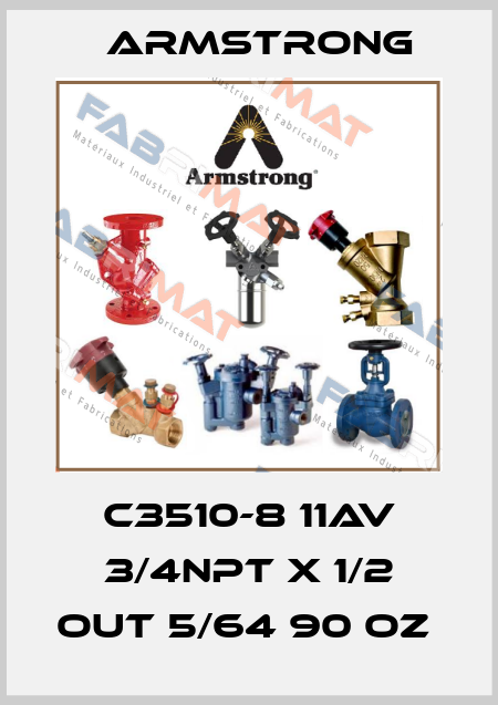 C3510-8 11AV 3/4NPT X 1/2 OUT 5/64 90 OZ  Armstrong