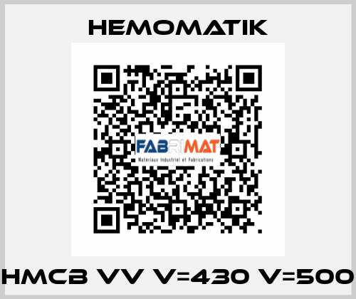 HMCB VV V=430 V=500 Hemomatik