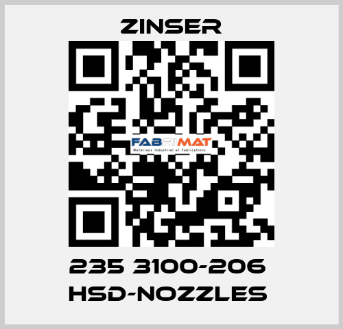235 3100-206  HSD-nozzles  Zinser
