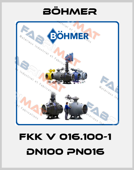 FKK V 016.100-1  DN100 PN016  Böhmer