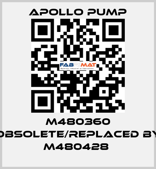 M480360 obsolete/replaced by M480428  Apollo pump