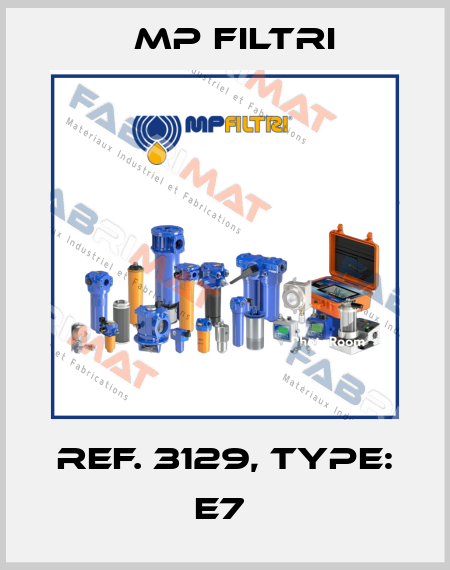 Ref. 3129, Type: E7  MP Filtri
