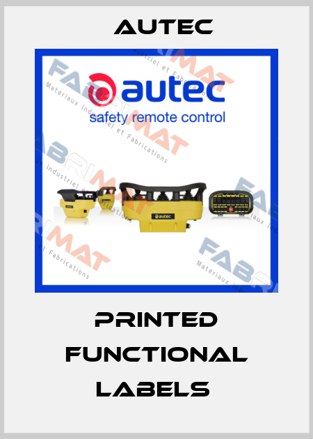 Printed functional labels  Autec