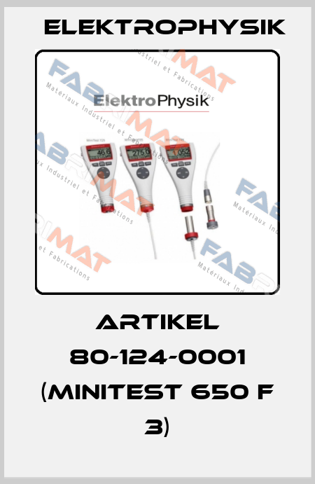 Artikel 80-124-0001 (MiniTest 650 F 3) ElektroPhysik