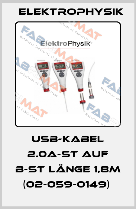 USB-Kabel 2.0A-St auf B-St Länge 1,8m (02-059-0149)  ElektroPhysik