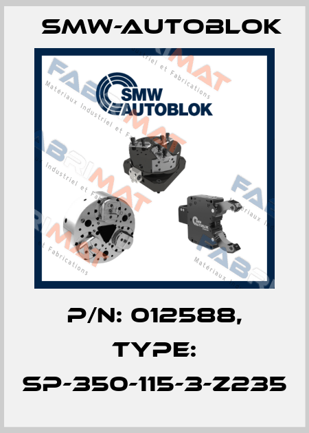 P/N: 012588, Type: SP-350-115-3-Z235 Smw-Autoblok