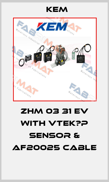 ZHM 03 31 EV with VTEK?P sensor & AF20025 cable  KEM