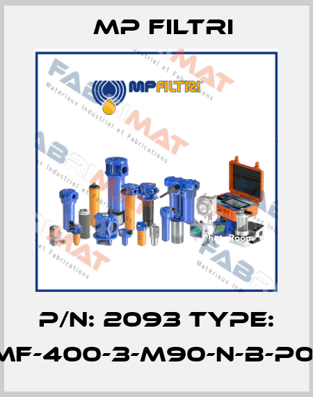 P/N: 2093 Type: MF-400-3-M90-N-B-P01 MP Filtri
