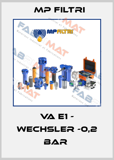 VA E1 - WECHSLER -0,2 BAR  MP Filtri