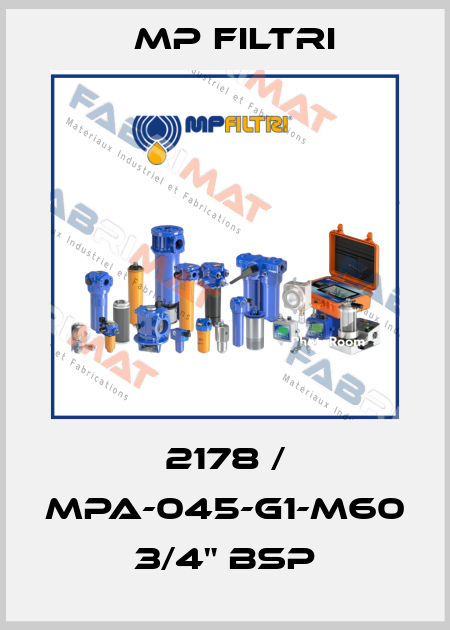 2178 / MPA-045-G1-M60    3/4" BSP MP Filtri