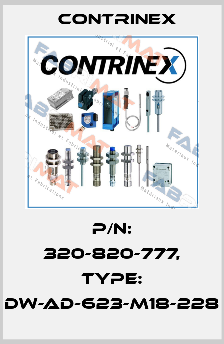 p/n: 320-820-777, Type: DW-AD-623-M18-228 Contrinex