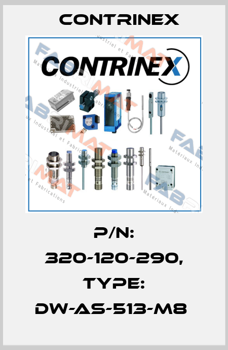 P/N: 320-120-290, Type: DW-AS-513-M8  Contrinex