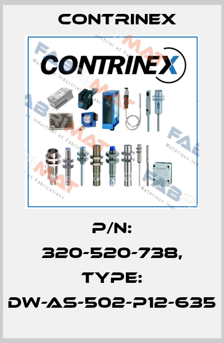p/n: 320-520-738, Type: DW-AS-502-P12-635 Contrinex