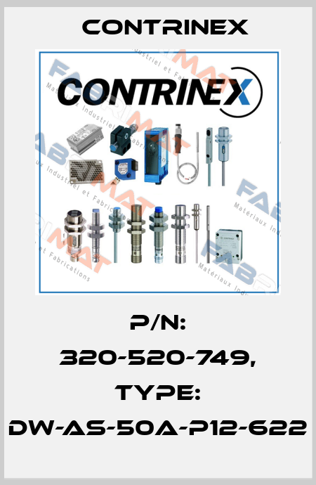 p/n: 320-520-749, Type: DW-AS-50A-P12-622 Contrinex