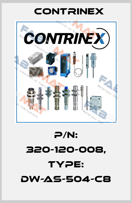 p/n: 320-120-008, Type: DW-AS-504-C8 Contrinex
